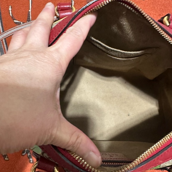 Gucci Floral Print Women's Bag - Red and Brown - Picture 9 of 12